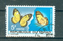 TCHAD - N°137 Oblitéré. -  Papillons Divers. - Butterflies