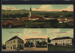 AK Mehrenbach, Reinthalers Handlung, Neuhofers Gasthaus, Schule, Totalansicht  - Other & Unclassified