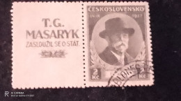 ÇEKOSLAVAKYA-1937-         2  KC.          DAMGALI - Oblitérés