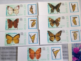 Vietnam Viet Nam MNH Imperf Stamps 1989 : Butterfly (Ms560) - Vietnam