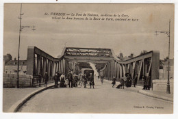 CPA Vierzon Cher 18 Pont De Toulouse Au Dessus De La Gare Route De Paris Belle Animation éditeur L Faure - Vierzon