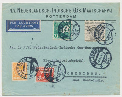 Em. Luchtpost Mercurius Rotterdam - Cheribon Nederlands Indie 1931 - Storia Postale