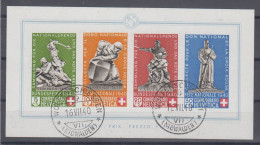 Switzerland FIRST DAY OVERPRINT Mi#Block 5 CV2500 Euros 1940 USED - Used Stamps