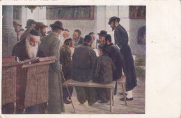 Hand Color Group Of Jews  Groupe De Juifs Lecture  BKWI Portugal  Collares - Judaisme