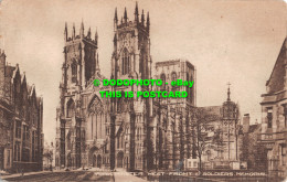 R513872 York Minster. West Front And Soldiers Memorial. Pres Bureau. Philco Seri - Monde