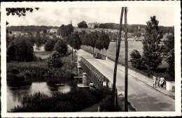 CPA Montfort Le Rotrou Sarthe, Die Brücke über Die Huisne, Überblick - Other & Unclassified