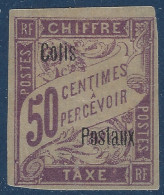 Colonies Françaises Cote D'ivoire Colis Postaux N°4A* 50c Lilas Variété Sans Cote D'Ivoire TTB R Signé R.CALVES & BAUDOT - Nuevos