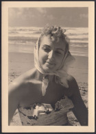 Camaiore Lido, Foto Montier 1940, Giovane Donna In Primo Piano, Foto Vintage - Lugares