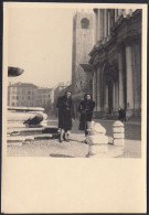 Italia 1940, Piazza E Fontana Di Un Paese Da Identificare, Foto Vintage - Lieux