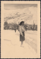 Bardonecchia (TO) 1947 - Donna Tra La Neve - Fotografia - Vintage Photo - Lugares