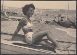 Spotorno (SV) 1951 - Donna In Costume - Moda Mare - Foto - Vintage Photo - Orte