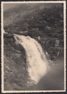 Valle D'Aosta 1940 - Dondena - Cascata - Fotografia Epoca - Vintage Photo - Places