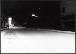 Valle D'Aosta 1977 - Veduta Notturna - Fotografia Epoca - Vintage Photo - Orte