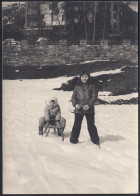 Valle D'Aosta 1960, Veduta Pittoresca, Bimbi Giocano Con Slittino, Foto - Orte