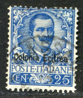 REF094 > ERYTHRÉE < Yv N° 24 Ø Oblitéré Dos Visible -- Used Ø -- ITALIE  ITALIA - Eritrea