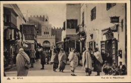 CPA Sfax Tunesien, Rue De La Republique - Tunesien