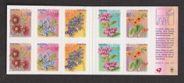 AFRIQUE DU SUD   Y & T CARNET C1164A  FLEURS INSTITUT POUR LES AVEUGLES 2001 NEUF - Booklets