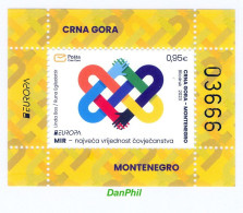 Montenegro 2023 Europa CEPT (**) Humanright - Montenegro