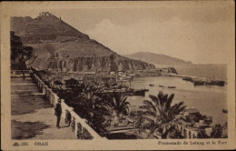 CPA Oran Algerien, Letang Promenade Und Der Hafen - Other & Unclassified