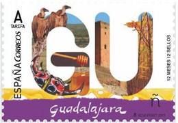 ESPAGNE SPANIEN SPAIN ESPAÑA 2017 12 MONTHS 12 STAMPS 12 MESES 12 SELLOS: GUADALAJARA MNH ED 5103 MI 5122 YT 4827 SC 416 - Ongebruikt