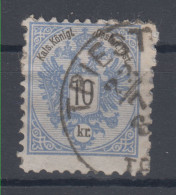 Austria 10 Kr Mi#47D Perforation 10 1/2 1883 USED - Used Stamps
