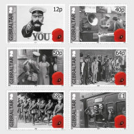Gibraltar 2014 WWI 100 Ann Set Of 6 Stamps MNH - 1. Weltkrieg