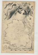 Illustrateur GASTON NOURY - Jolie Carte ART NOUVEAU Portrait Femme Orientale Avec éventail (Prop. Grande Roue De Paris) - Sonstige & Ohne Zuordnung