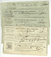 BARR Alsace 1807 Et 1811 4x Quittances Des Droits Apffel - Historische Documenten