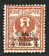 REF094 > SCUTARI ALBANIA < Yv N° 90A (*) Neuf Sans Gomme Dos Visible (*) - ITALIE LEVANT Bureaux Etrangers - ITALIA - Albania