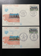 Enveloppes 1er Jour "Palais De Justice De Rennes" 09/06/1962 - 1351 - Historique N° 430/430A - 1960-1969