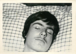 Portrait Anonymous Person Photo Format 7 X 10 Cm Man Germany Dresden Moustache Glasses Sleep - Anonymous Persons