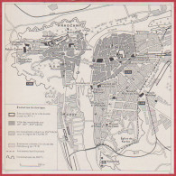 Plan Du Centre De Prague Des Origines à La Chute Des Habsbourg. République Tchèque. Larousse 1960. - Documents Historiques