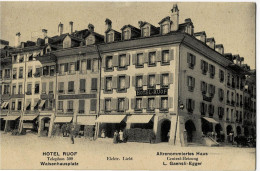 Hotel Ruof Waisenhausplatz Altrenommiertes Haus Central-Heizung L.Gaensli-Egger - Autres & Non Classés