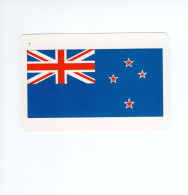 Chromo/carte Plastifiée Moderne Nouvelle-Zelande Oceanie Oceania Drapeau Flag Plan Map 90 X 58 Mm Neuve TB - Andere & Zonder Classificatie