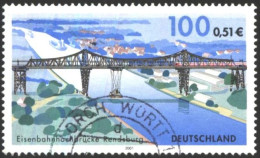 Used Stamp  Rendsburg Railway Bridge 2001 From Germany - Oblitérés