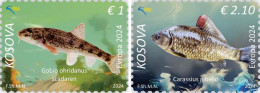 Kosovo Stamps 2024. Europa CEPT Underwater Flora & Fauna. Fish. Set MNH - Kosovo