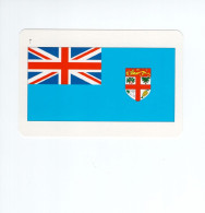 Chromo/carte Plastifiée Moderne FIDJI Suva Oceanie Oceania Drapeau Flag Plan Map 90 X 58 Mm Neuve TB - Altri & Non Classificati