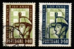PORTUGAL  -   1954.  Y&T N° 811 / 812 Oblitérés . Collège  Militaire - Gebruikt
