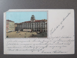 TRIEST - PALAZZO MUNCIPALE - CIRCULÉE EN 1898 - Trieste