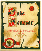 Oud Etiket Oude Jenever 30° - Likeurstokerij / Distillerie St Martinus Te Aalst - Alcoholes Y Licores