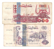 Algérie 1000+500 Dinars 1998 - Argelia