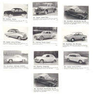 10 Petites Images Automobile : Panhard, Mercédès, Austin, Renault Frégate, Volkswagen Beeskow, Peugeot 203, Glas 1204 .. - Altri & Non Classificati