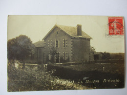 Carte-photo...Argelos...(pyrénées Atlantiques)...la Maison D'école...1912... - Sonstige & Ohne Zuordnung