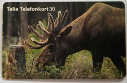 Sweden 30Mk. Chip Card - Elk - Brown Moose - Zweden