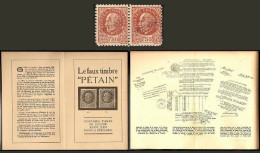 Liberation Faux Pétain Surch. Spécimen De L'atelier Des Faux - Unused Stamps