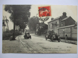 Cpa...circuit De La Presse 1907...la Route De Paris...Saint-Jacques-de-Lisieux...le Cinquième Virage...1907...animée... - Autres & Non Classés