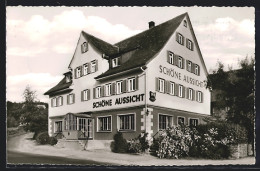 AK Lutzenberg /Schwäbischer Wald, Gasthaus-Pension Schöne Aussicht G. Hinderer  - Autres & Non Classés