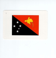 Chromo/carte Plastifiée Moderne PAPOUASIE Nlle GUINÉE  Moresby Oceanie Oceania Drapeau Flag Plan Map 90 X 58 Mm Neuve TB - Other & Unclassified