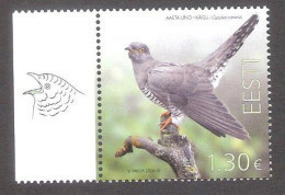 Bird Of The Year -the Common Cuckoo Estonia 2024 MNH  Stamp  Mi 1103 - Cuckoos & Turacos