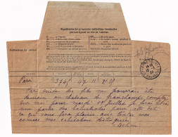 Télégramme 1927 Calvados Saint-Pierre-sur-Dives Lebourgeois Saint Pierre Sur Dives - Telegraaf-en Telefoonzegels